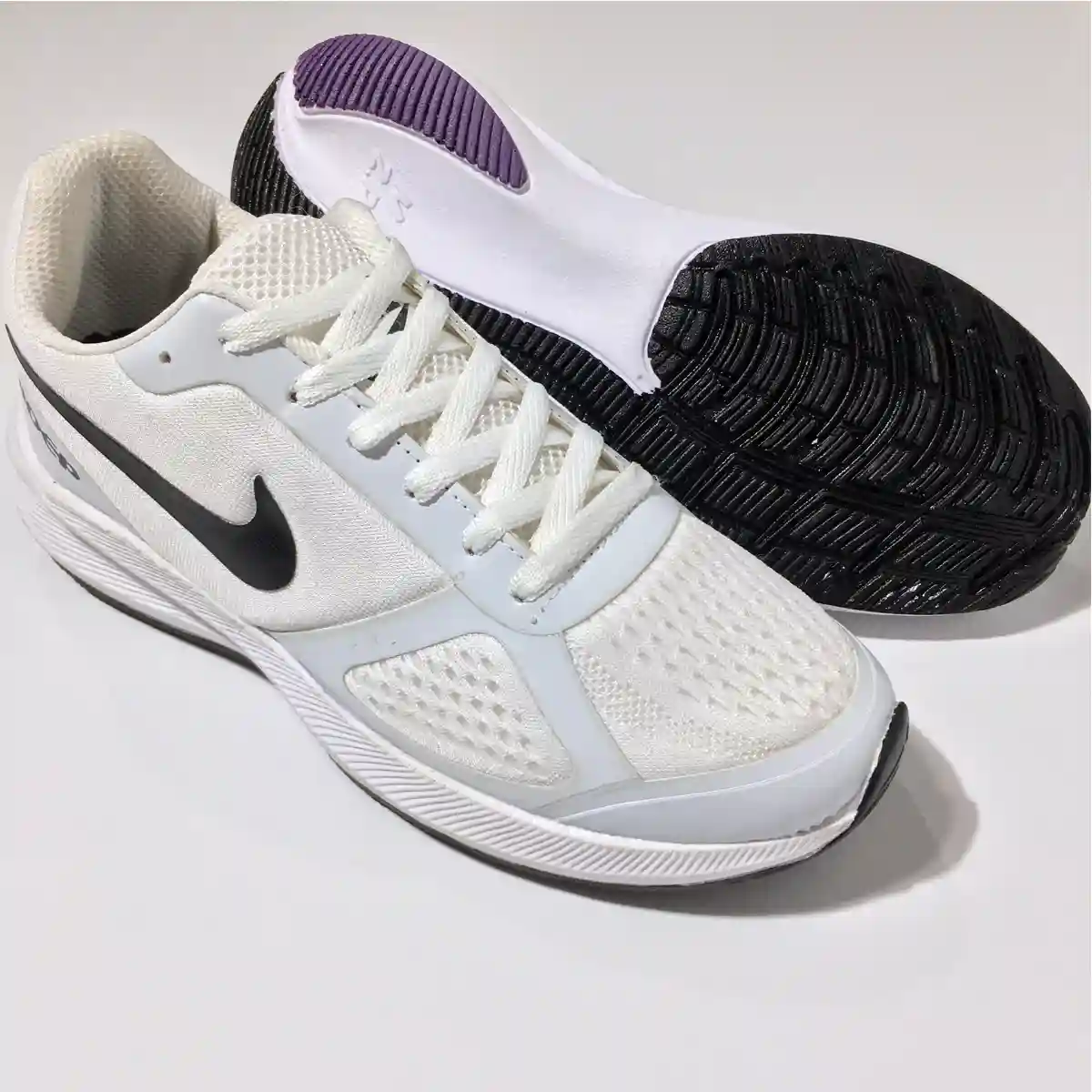کتونی مردانه نایک گاید سفید مشکی / NIKE guide کد 204